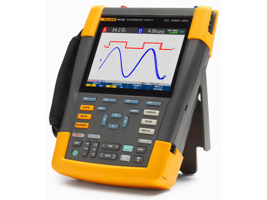 Fluke 190-202-III-S - Color ScopeMeter, 200Mhz, 2 Channel with Software Package